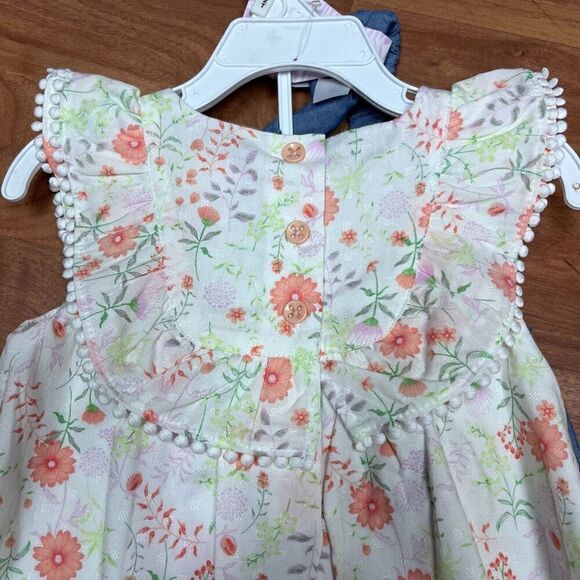 NWT Tommy Bahama Girls Multicolor Sundress Floral Matching Outfit Set Size 2T - Picture 5 of 7